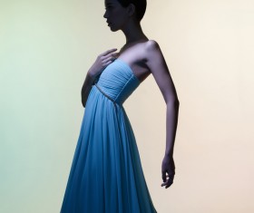 Studio portrait of beautiful woman Stock Photo 04