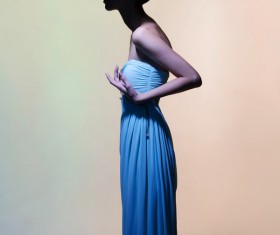 Studio portrait of beautiful woman Stock Photo 05