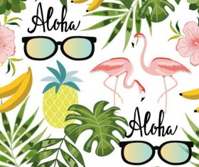 Summer holiday styles seamless pattern vector 02