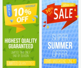 Super summer offer discount voucher banner vector