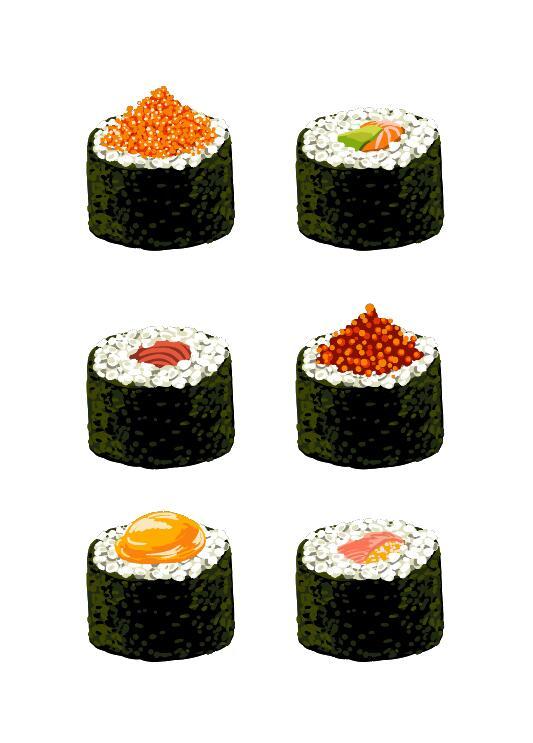 Sushi vector illustration