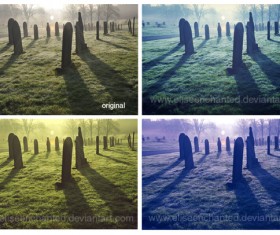 Thombstone Photoshop Action