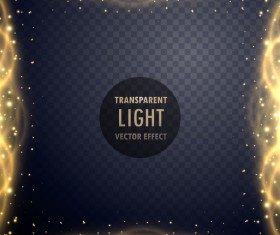 Transparent light frame effect vector 02