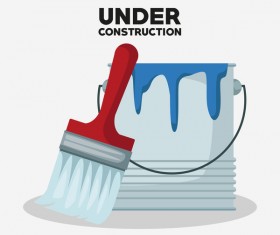 Under construction sign design vector 08