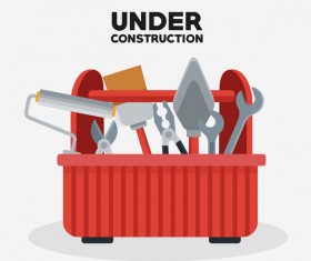 Under construction sign design vector 11
