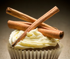 Vanilla cupcake Stock Photo 01