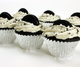 Vanilla cupcake Stock Photo 03