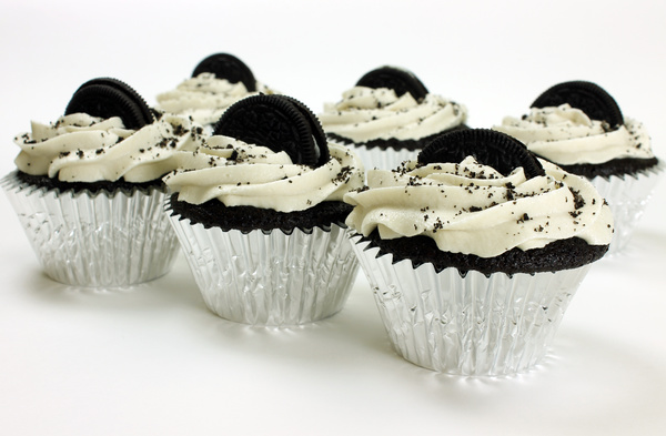 Vanilla cupcake Stock Photo 03