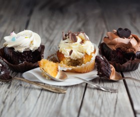 Vanilla cupcake Stock Photo 10