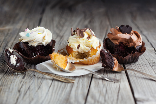 Vanilla cupcake Stock Photo 10