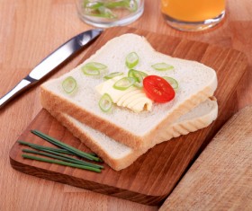 Vegetable cheese bread Stock Photo 01