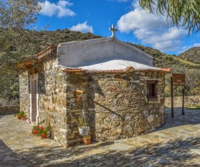Village chapel Stock Photo