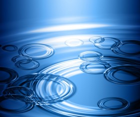 Water Rain Ripple Wave Radial Blue Background vector