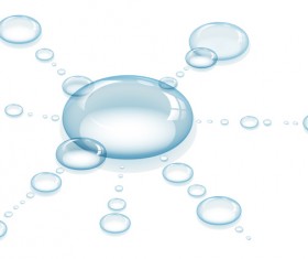 Water bubble splash vector material