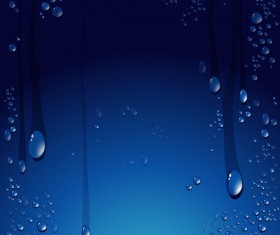 Water drop and blue background vector