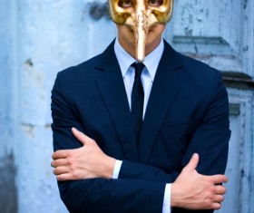Wearing Mask Man Stock Photo 01