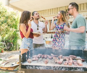 Weekend party for young people Stock Photo 03