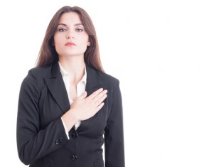 Woman Oath oath of allegiance a vow Stock Photo 04