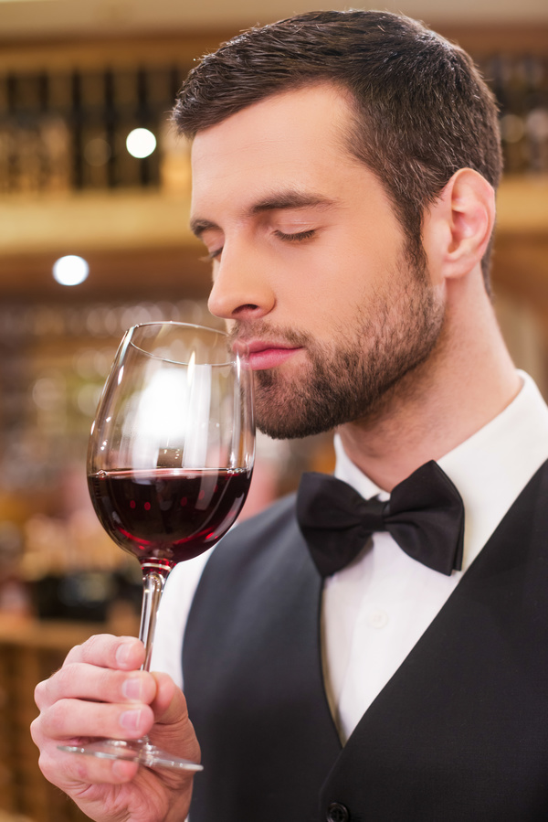 Young wine Sommelier wine Stock Photo 04