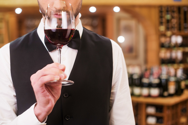 Young wine Sommelier wine Stock Photo 05
