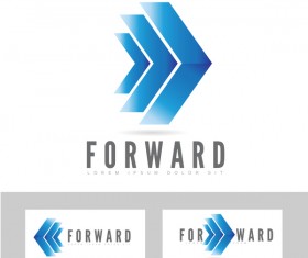 forward concept logo vector