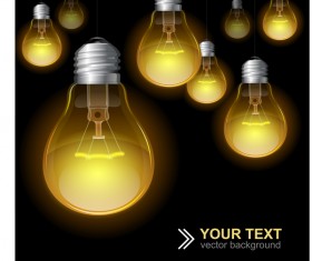 light bulb lamp vector background 04