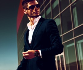 man wearing a suit Stock Photo 03