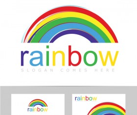 rainbow logo vector