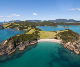 small island in the sea Stock Photo 03