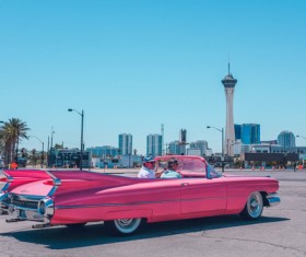 super luxury car on road Stock Photo