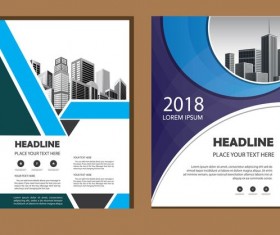 2018 company brochure cover creative vector 02
