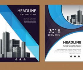 2018 company brochure cover creative vector 03