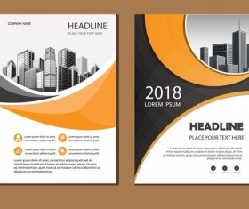 2018 company brochure cover creative vector 04