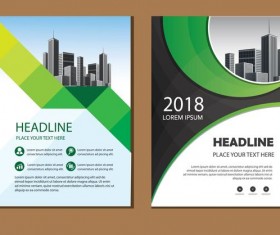 2018 company brochure cover creative vector 05