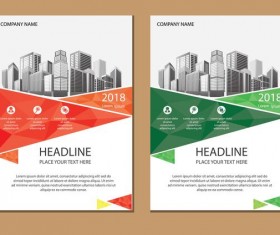 2018 company brochure cover creative vector 07