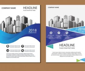 2018 company brochure cover creative vector 12