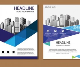 2018 company brochure cover creative vector 13