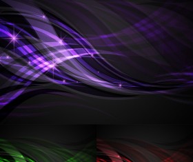 3 Kind abstract fashion background vector