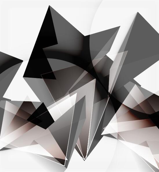 3D polygonal modern vector background