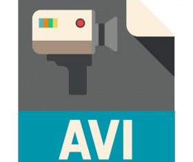 AVI Flat Icon