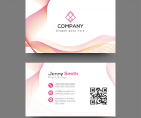 Abstract company business card vector