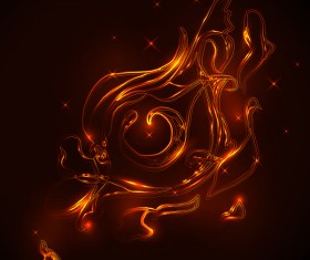 Abstract illustration of eyes on fire vector