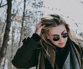 Attractive stylish young girl Stock Photo