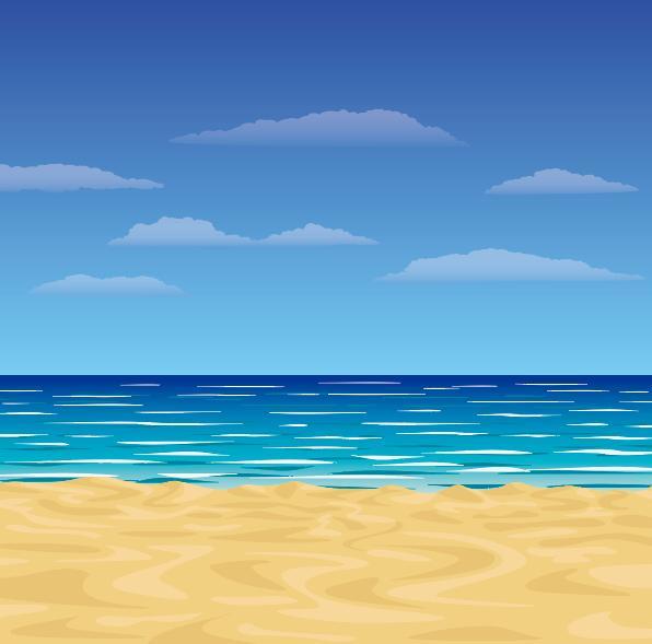 Beach summer background vector design 04