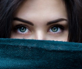 Beautiful girl eye close-up Stock Photo