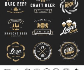 Beer logo template vector