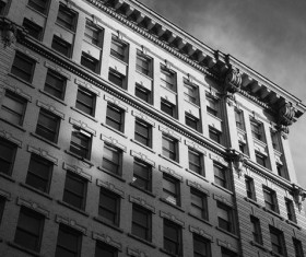 Black and white photos of classic architectural appearance Stock   Photo