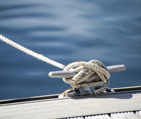 Bolt rope close-up Stock Photo