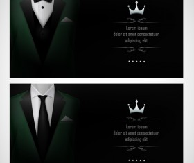 Business elite cards template vector 02