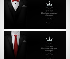 Business elite cards template vector 03